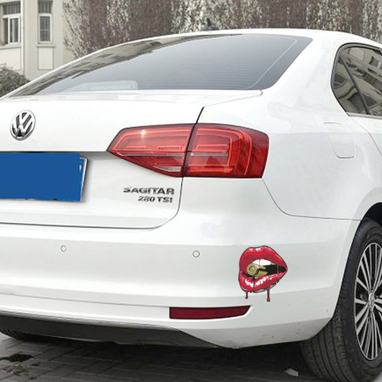 20x19cm Lip Car Stickers Body Bumper Scratch Stickers by buy2fix