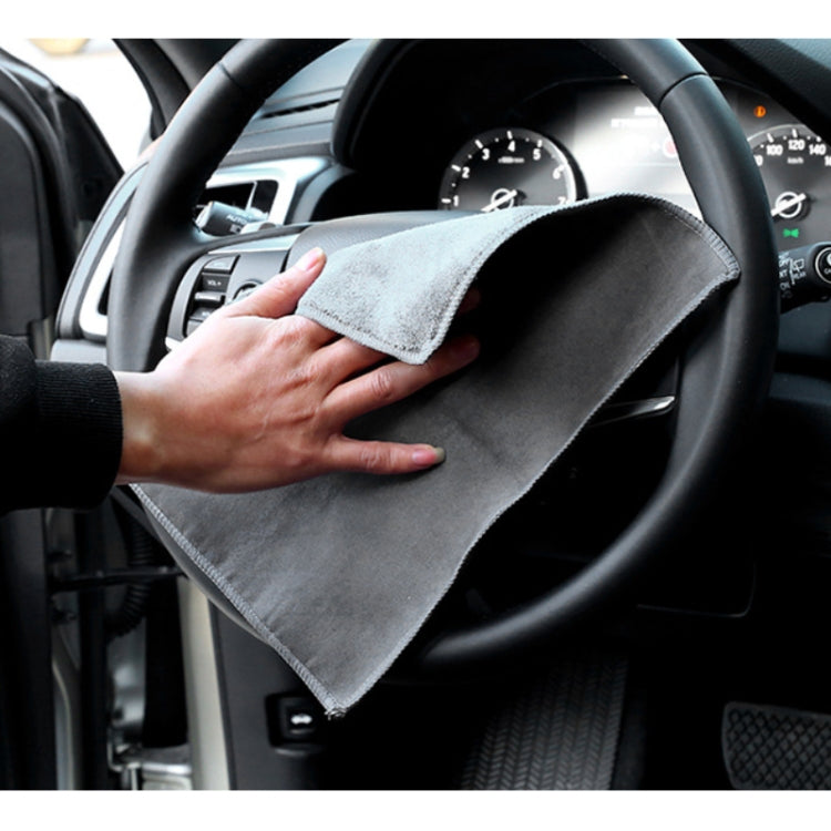 30x60cm Car Wash Towel Deerskin Water Absorbent Car Window Cleaning Rag by buy2fix