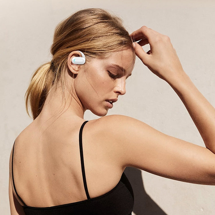 M-F9 Rotatable Ear-mounted ENC Call Noise Reduction Bluetooth Stereo Sports Earphones(Pure Black) by buy2fix