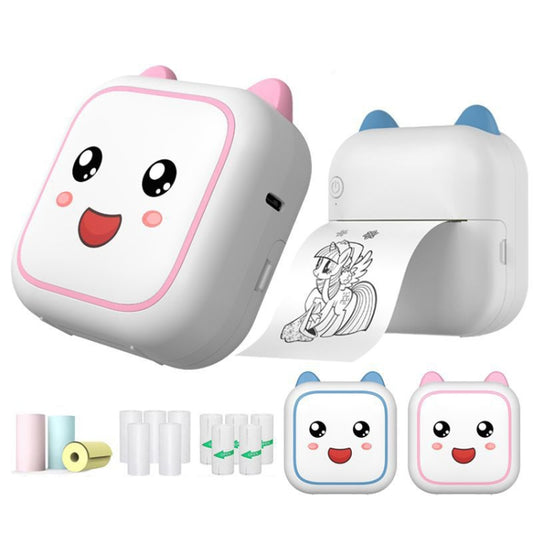 C26 Mini Portable Bluetooth Photo Label Thermal Printer, Spec: Pink+5 Paper by Huawei