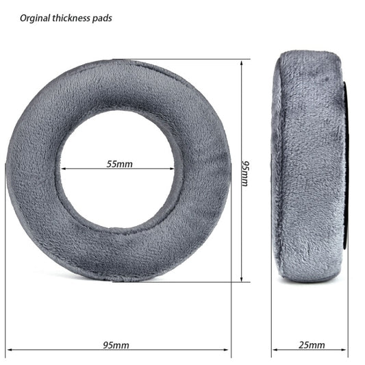 1pair For Beyerdynamic DT700 Prox DT900 Prox Headphone Covers, Color: Gray Original Thick Flannel by buy2fix