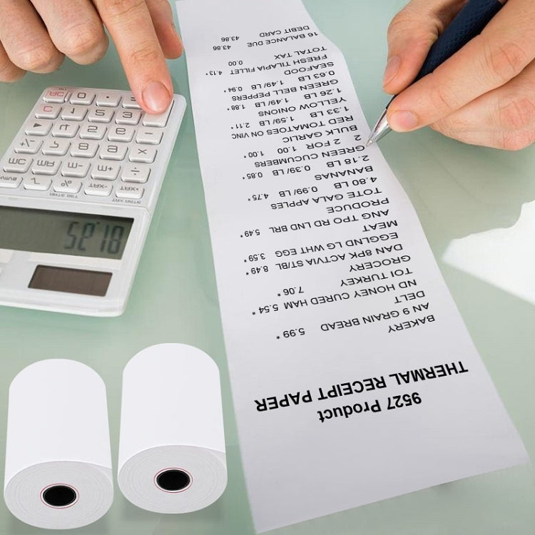 100volume/Box 57x50mm Thermal Paper Take-Out Kitchen Printing Receipt Paper(No Tube Core) by buy2fix