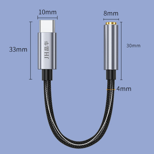 JINGHUA Type-C To 3.5mm Audio Adapter Cable Type-C Headphone Adapter Cable(Analog Model) by JINGHUA