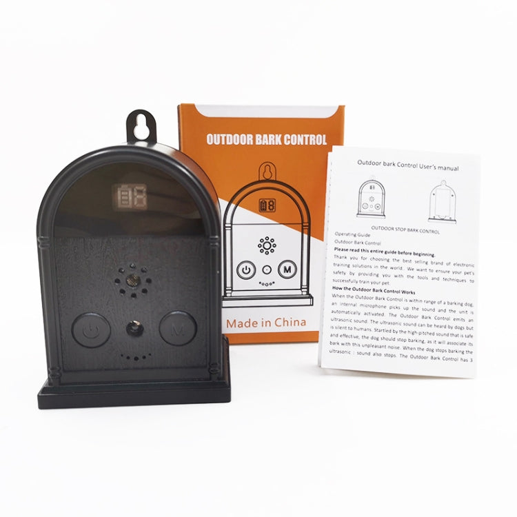 Outdoor Digital Display Adjustable Ultrasonic Bark Stopper Portable Pet Trainer by buy2fix