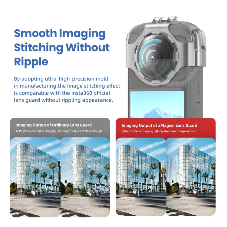 For Insta360 X3 AMagisn Protective Camera Accessories Lens Guard by aMagisn