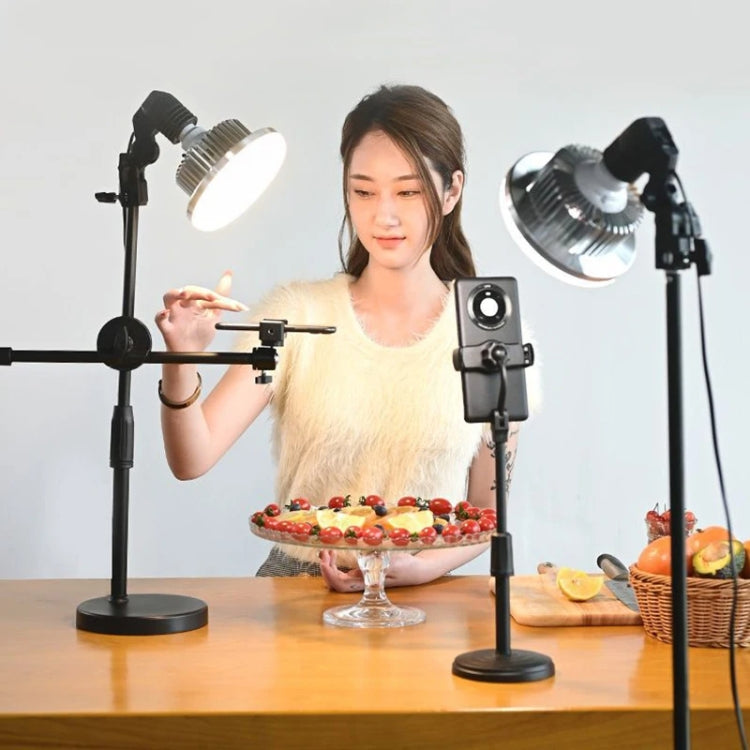 90W 155mm Mushroom Fill Light + Desktop Overhead Photography Stand Kit for Photo/Video by buy2fix
