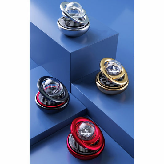 Interstellar Vast Solar Rotating Car Aromatherapy Ornaments, Color: Silver by buy2fix