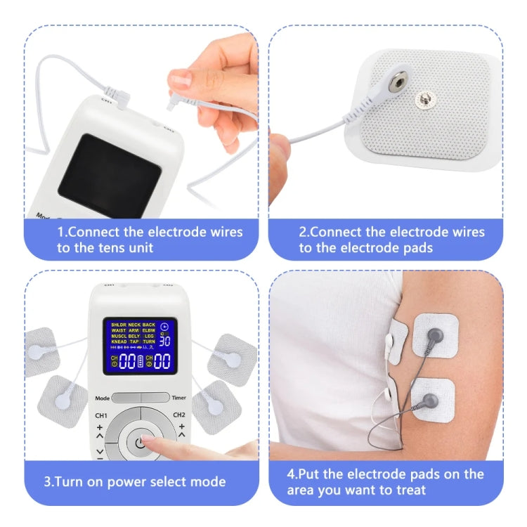 12 Modes TENS Machine Low Frequency Pulse Physiotherapy Device for Pain Relief HH-8812 by buy2fix