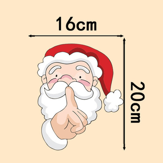 Santa Claus Elk Car Window Decorative Stickers Car Side Window Bumper Decal, Model: C Model 20 x 16cm by buy2fix