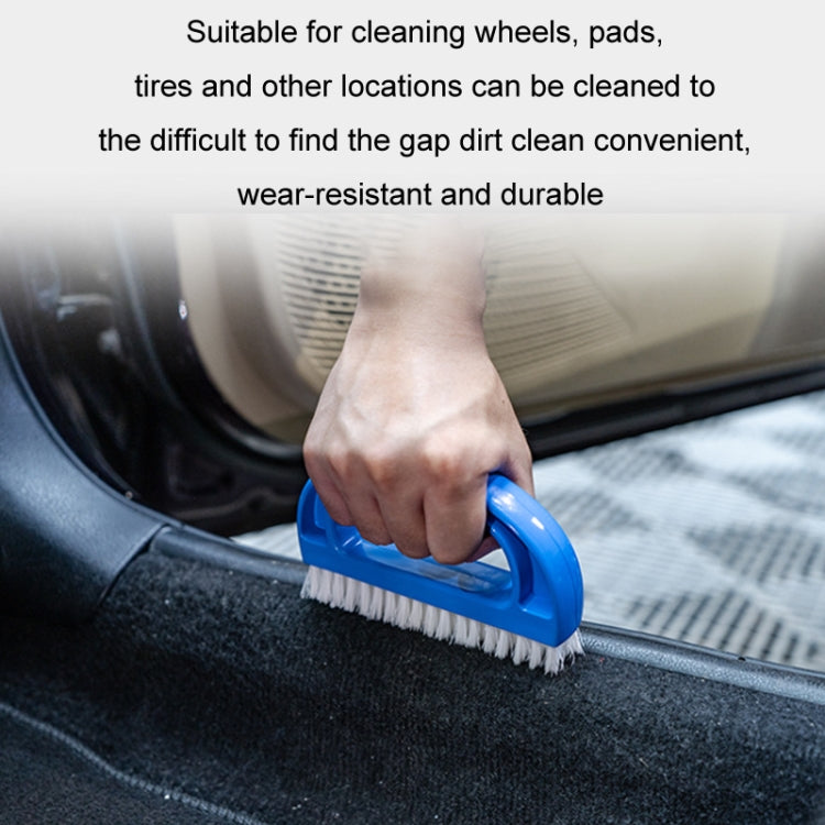 Car Interior D-shaped Seat Seam Cleaning Brush(Blue) by buy2fix