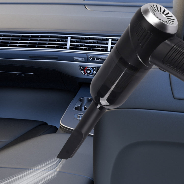 Car Household Mini Wireless USB Charging Fully Automatic Vacuum Cleaner(Black) by buy2fix