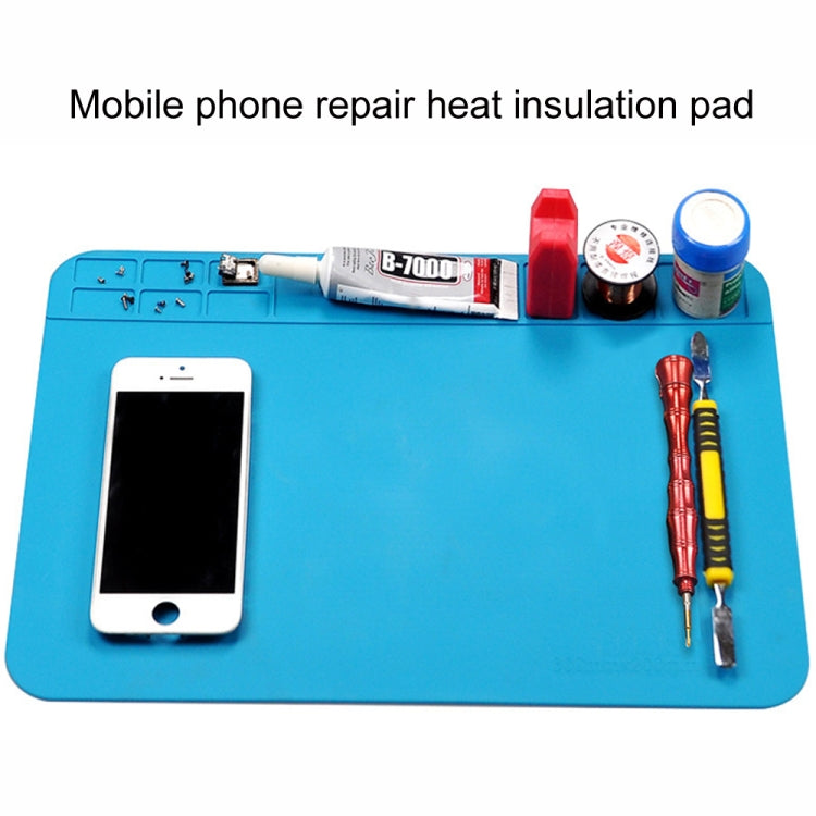 30x20cm Phone Computer Repair Bench High Temperature Resistant Silicone Pad Welding Table Mat by buy2fix