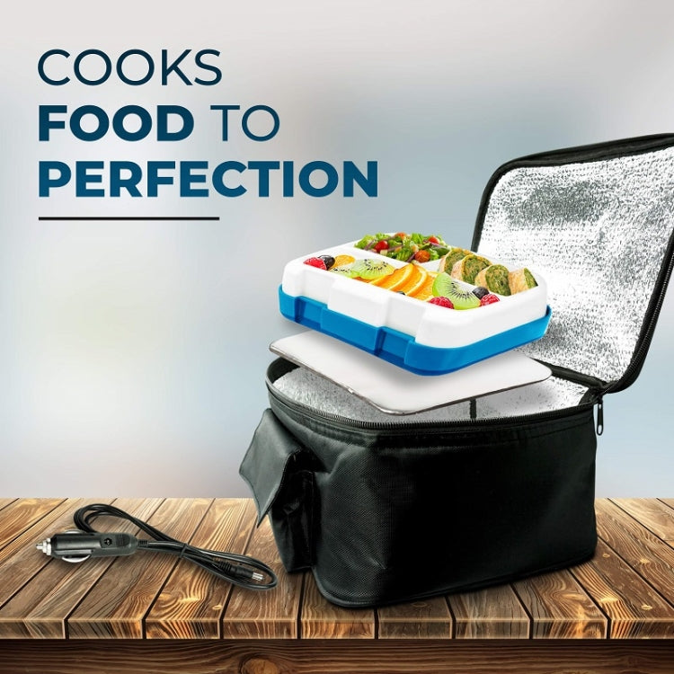 12V Food Warmers Electric Heater Lunch Box Container(Car Power Cord+US Plug) by buy2fix