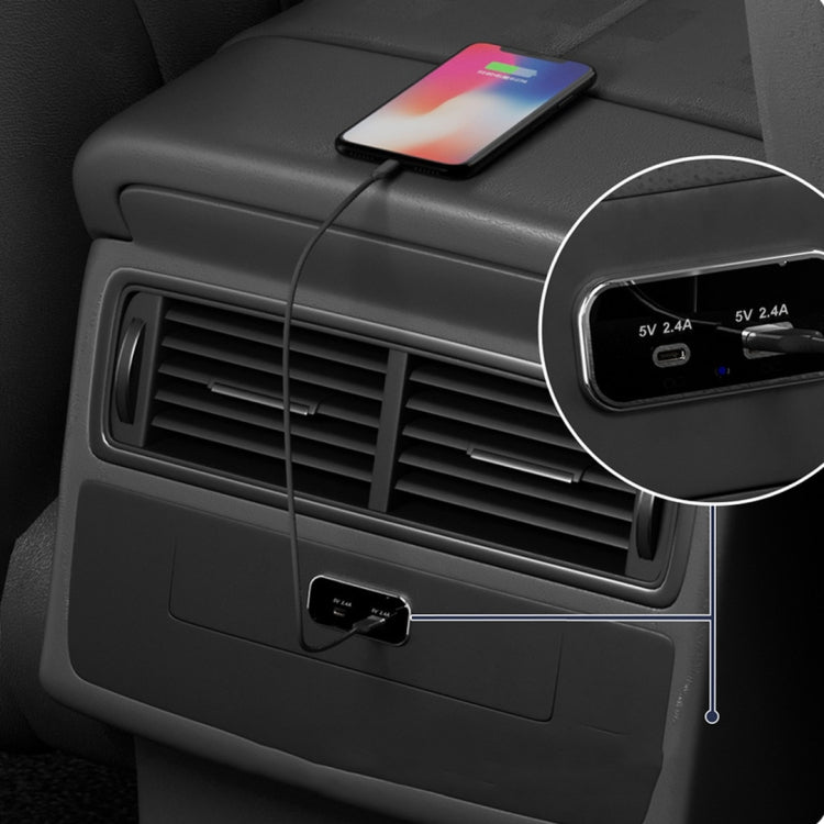 USB Dual-port Multi-function Fast Charging Car Modification Charger(UCC-316A AC4.8A) by buy2fix