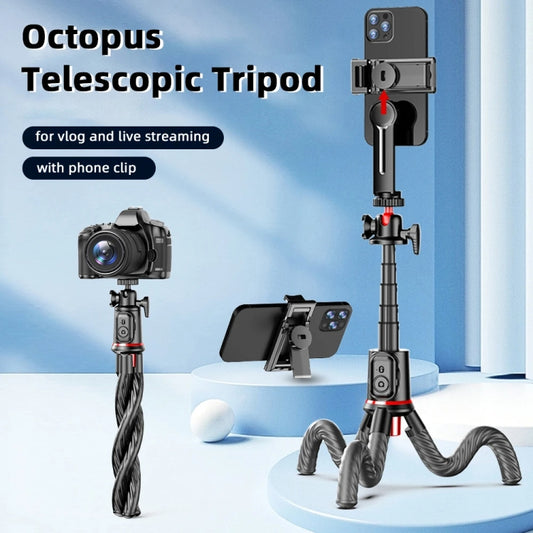 C03 Telescopic Pole With Remote Octopus Tripod Mobile Phone Camera Portable Handheld Photo Bracket by buy2fix