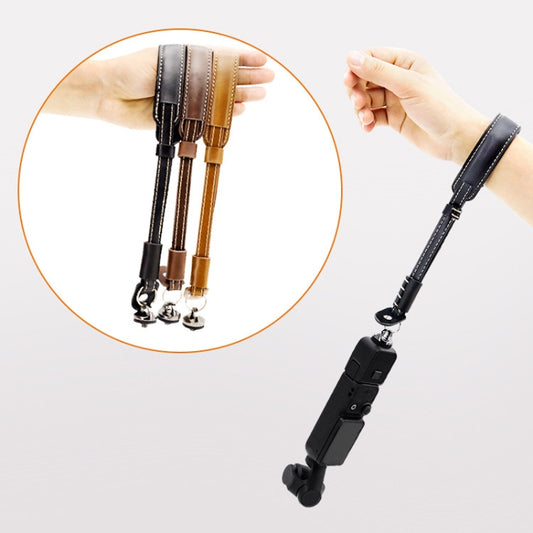 Camera Gimbal Hand Strap Handheld Stabilizer Accessories Wrist Strap For DJI OSMO Pocket 3 / OM 3 / OM 4 / OM 5 / OM 6(Brown) by buy2fix