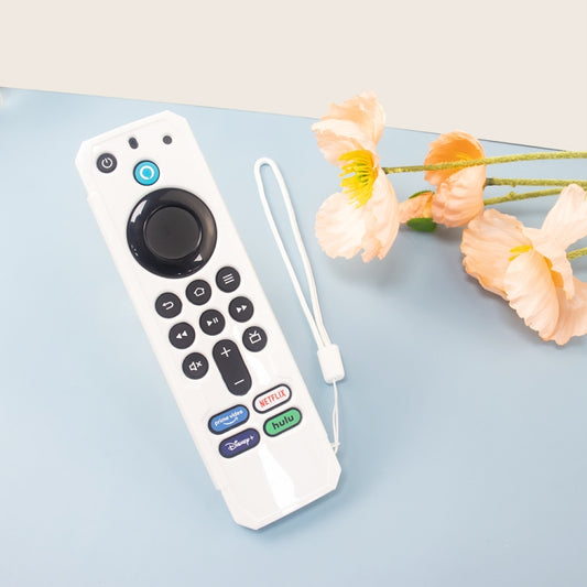 For Amazon Alexa Voice Remote 3rd Gen Anti-Fall And Protective Cover For TV Remote Control(White) by buy2fix