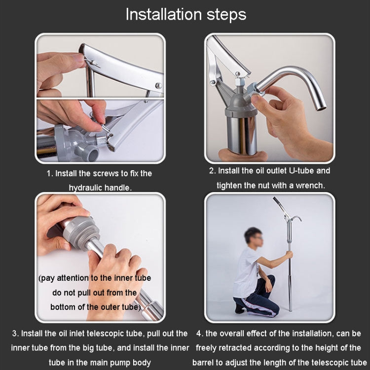 Hand Pressure Drum Suction Oil Pump Hand Pressure Lever Oil Suction Pumping by buy2fix