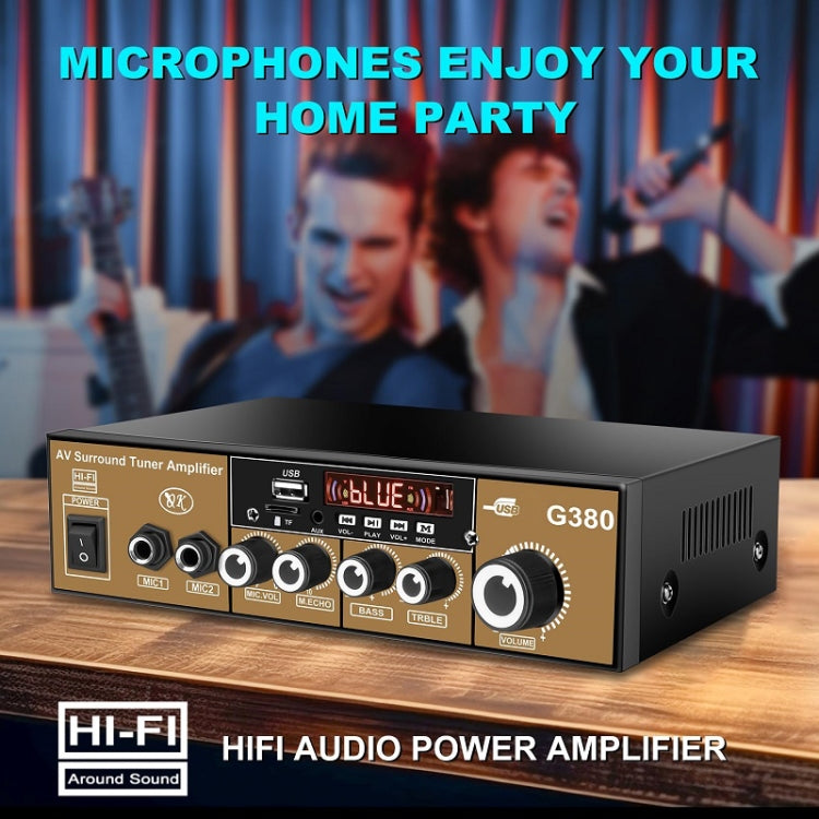 Car High-power Bluetooth Plug-in Card Digital Smart Amplifier(EU Plug) by buy2fix