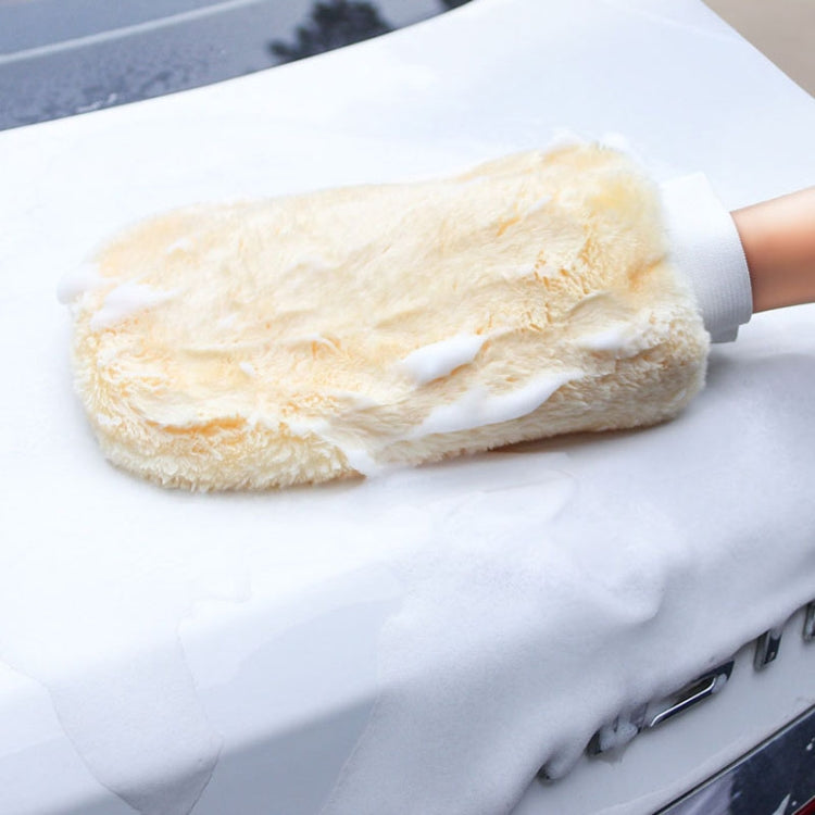 Double Sided Imitation Wool Waterproof Car Wash Gloves Car Cleaning And Maintenance Tools, Model: 8242 by buy2fix