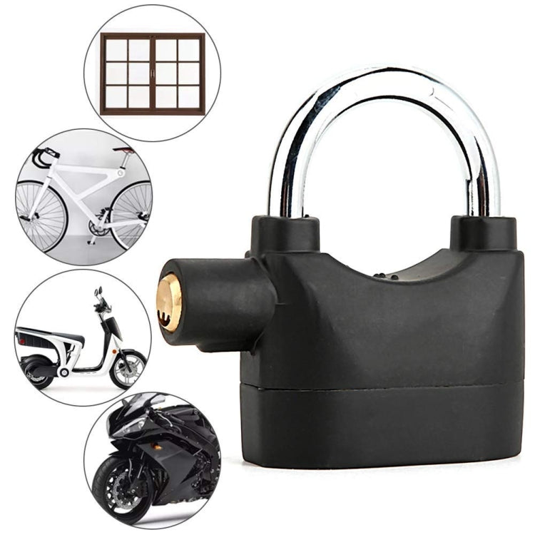 Short Beam Model Outdoor Door Anti-Theft Alarm Lock Waterproof Anti-Pick Motorcycle Bicycle Padlock by buy2fix