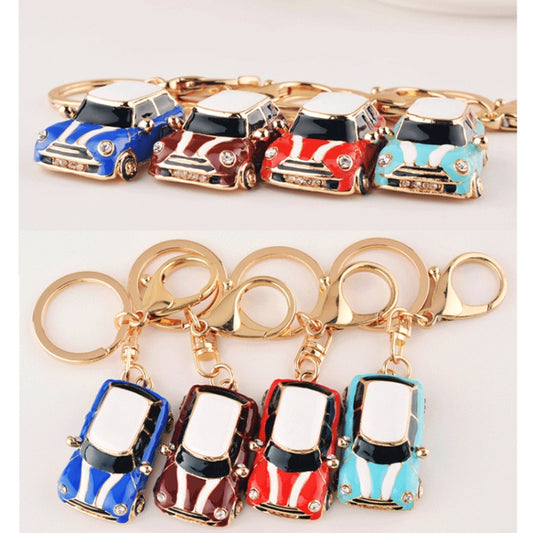 Mini Car Keychain Pendant Toy Beetle Car Gift, Color: Dark Red by buy2fix