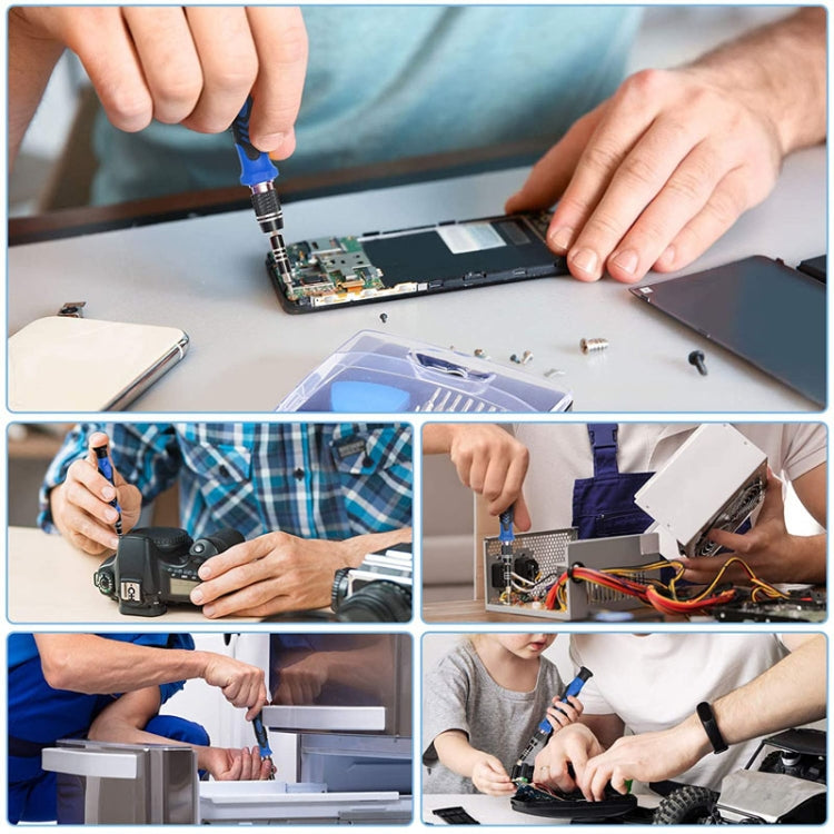 124 In 1 Multipurpose Manual Screwdriver Set Household Cell Phone Computer Repair Tools by buy2fix