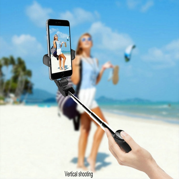 XT09 Live Cell Phone Tripod Selfie Stick Bracket Bluetooth Selfie Stick(White) by buy2fix