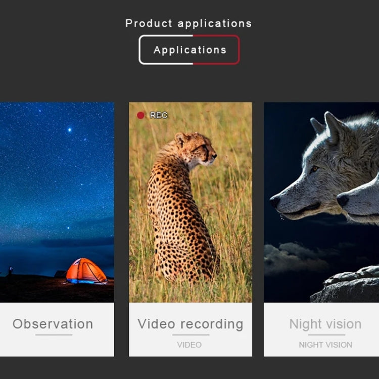 NV8160 Head-Mounted Night Vision Device Binocular Digital 2.7 Inch Screen Outdoor Infrared Night Vision Telescope by buy2fix