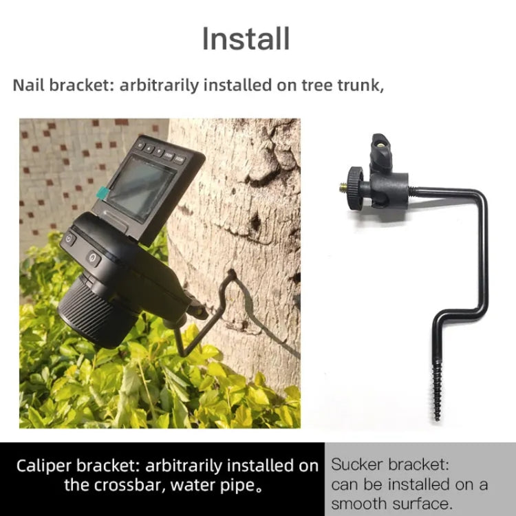 4K Time-Lapse Camera Microlight Full Color Night Vision Security Recording Construction Site Time-Lapse Camera(Black) by buy2fix