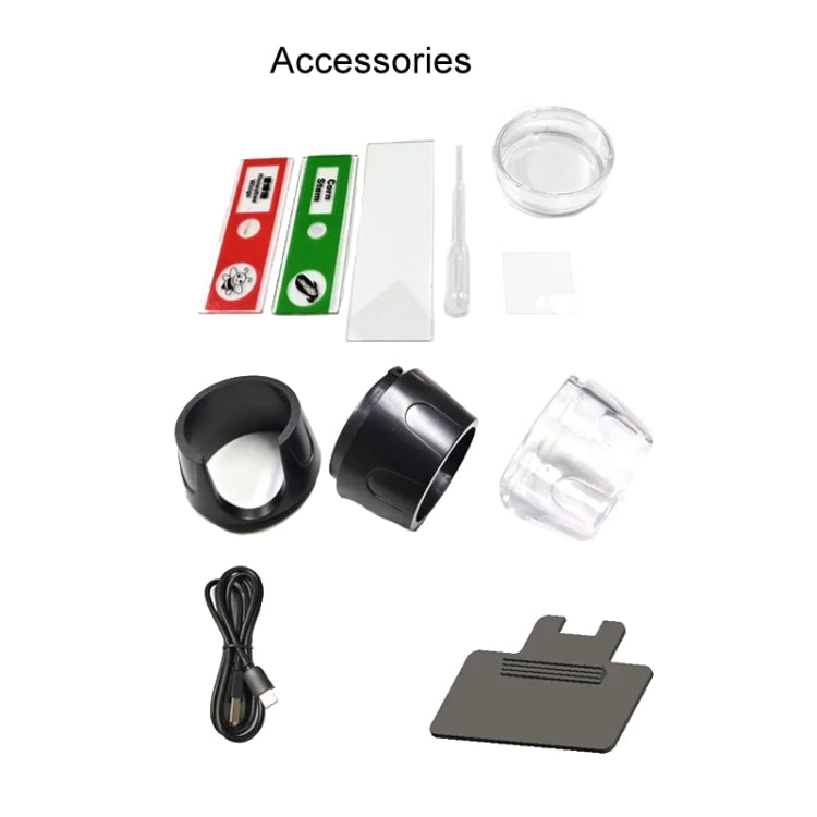 HD Electronic Digital Microscope 5 Inch Screen Touch Key 8000X Biological Cell Electronic Magnifying Glass by buy2fix