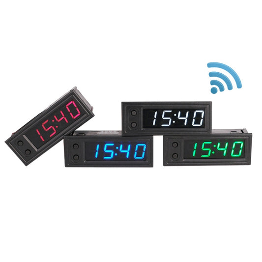 5V/12V WIFI Network Automatic Time Synchronization Digital Electronic Clock Module, Color: Green by buy2fix