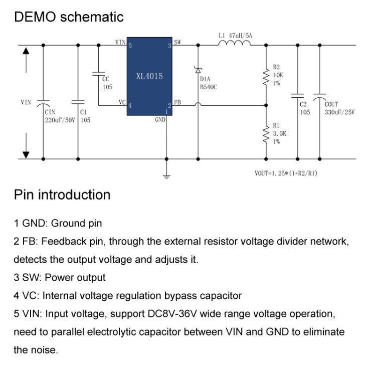 XL4015E 5A 75W DC-DC Adjustable Step-Down Module Regulated Power Supply Module With Voltage Display by buy2fix