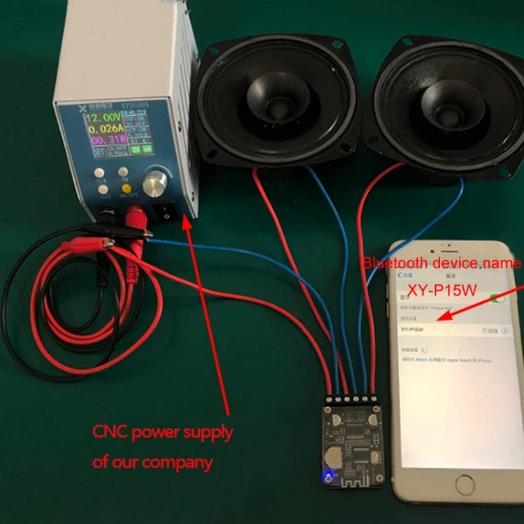 XY-P15W 10W/15W/20W Stereo Bluetooth Amplifier Board 12V/24V Digital Amplifier Module(With Shell) by buy2fix