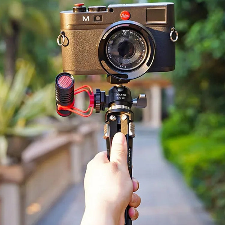 XILETU MC-22 Mini Tripod Ball Head Double Cold Shoe Design With 1/4 Inch Screw by XILETU