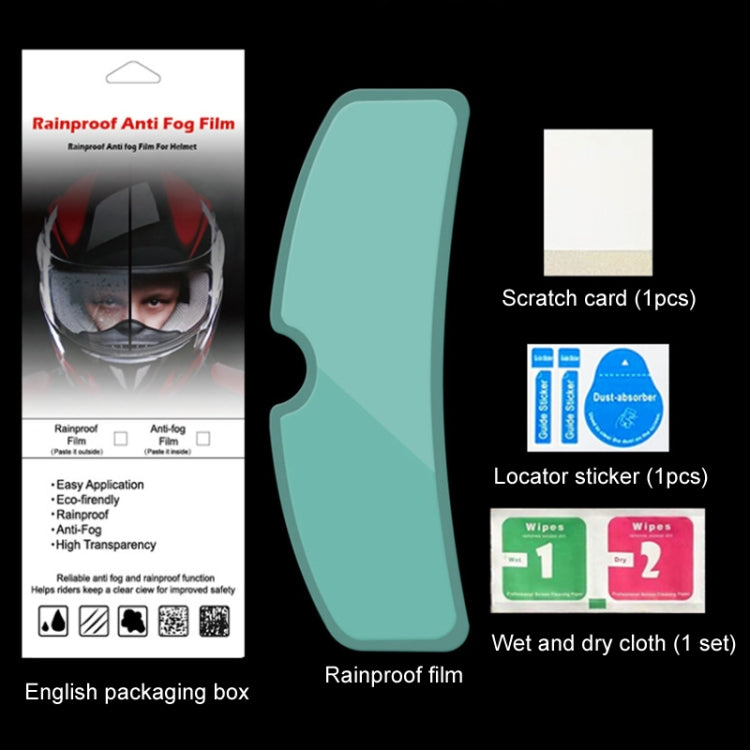 Travel Motorcycle Helmet Rainproof and Anti-fog Film, Style: 3 Generation Outside(English Box) by buy2fix