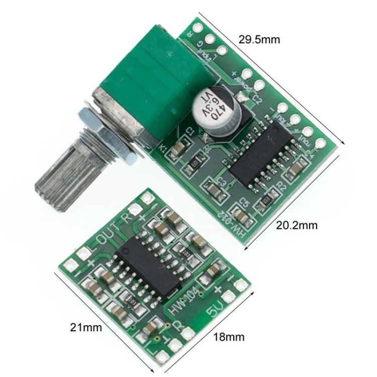 PAM8403 Mini 5V Digital Amplifier Board USB Power Supply Good Sound Effect, Specification: With Potentiometer by buy2fix