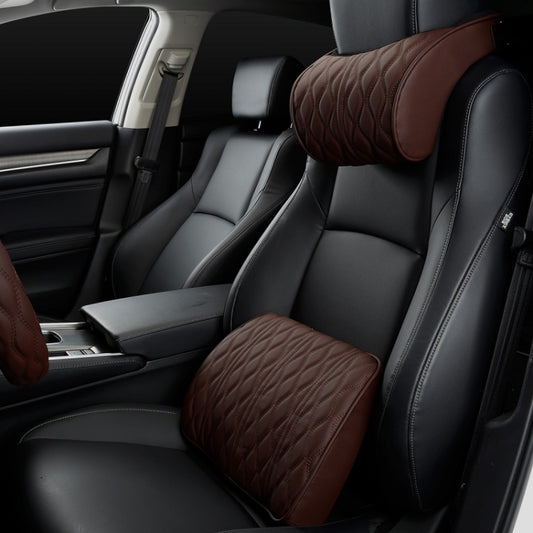 Car Seat Memory Foam Support Cushion, Color: Coffee Waist Support by buy2fix