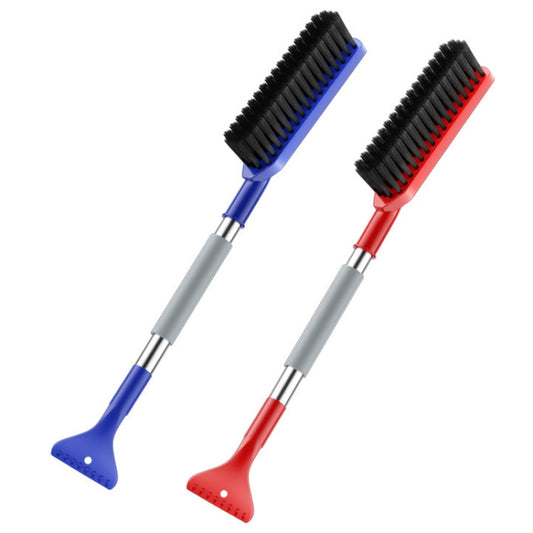 2 In 1 Car Snow Shovel Snow Blowing Brush Car Winter Snow Clearing Tools(Red) by buy2fix