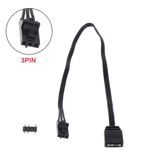 3Pin For Pirate Ship Controller Adapter Cable QL LL120 ICUE Divine Light Synchronization(25cm) by buy2fix