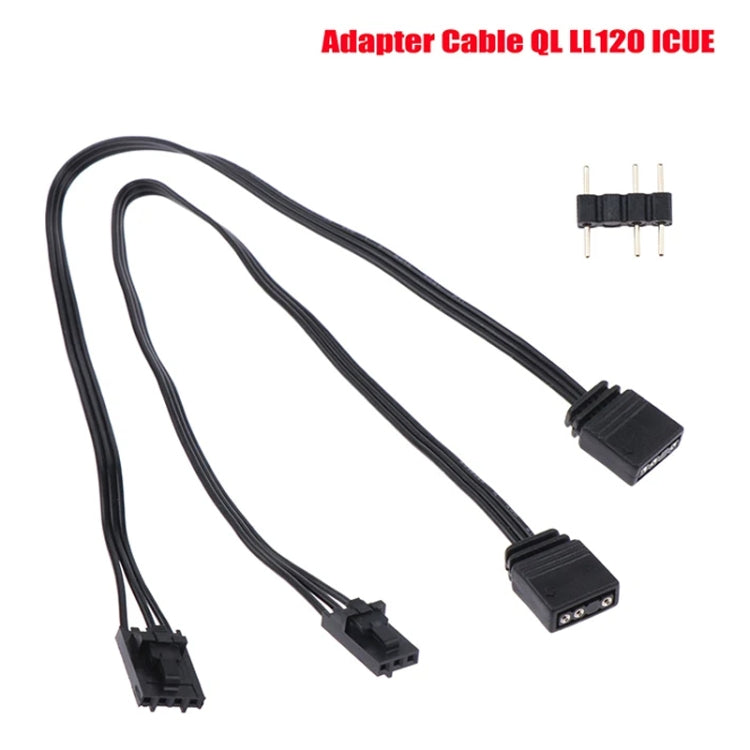 3Pin For Pirate Ship Controller Adapter Cable QL LL120 ICUE Divine Light Synchronization(25cm) by buy2fix