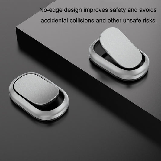2pcs/set Car Adhesive Multifunctional Invisible Hook(Metal Gray) by buy2fix