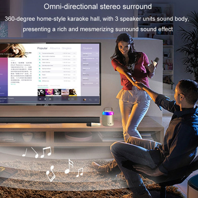 Home Portable Bluetooth Speaker Small Outdoor Karaoke Audio, Color: Y1 Pink(Double wheat) by buy2fix