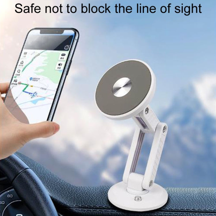 Automotive Magnetic Cell Phone Holder Car Dashboard Navigation Fixed Support Clip(White) by buy2fix