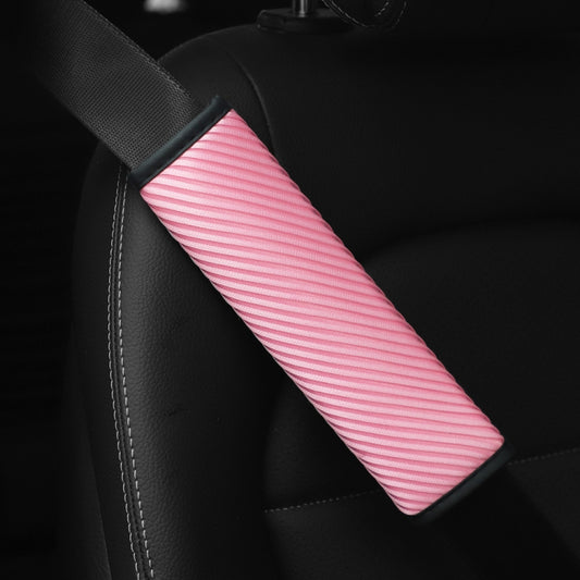3D Striped Mesh Car Seat Belt Cover Shoulder Pads(Pink) by buy2fix