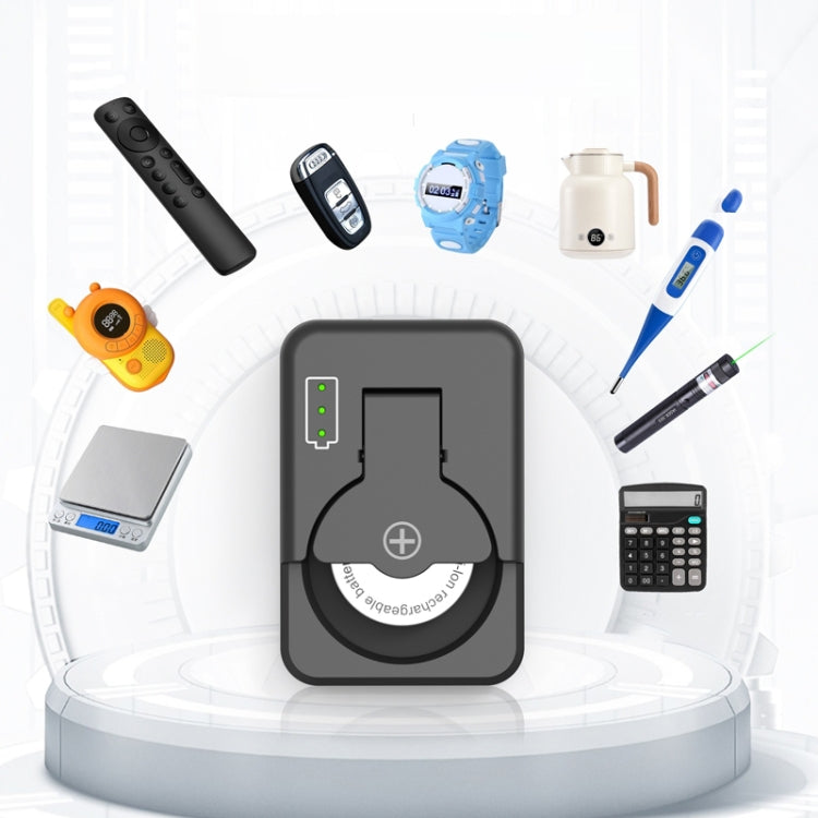 4.2V LIR2032/2450 Button Battery Universal Charger(White With Cable) by buy2fix