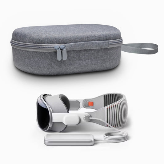 JYS-APP001 For Apple Vision Pro Headset Storage Bag VR Glasses Anti-Scrape Portable Bag, Color: Gray Linen by JYS