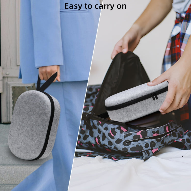 JYS-APP001 For Apple Vision Pro Headset Storage Bag VR Glasses Anti-Scrape Portable Bag, Color: Gray Linen by JYS