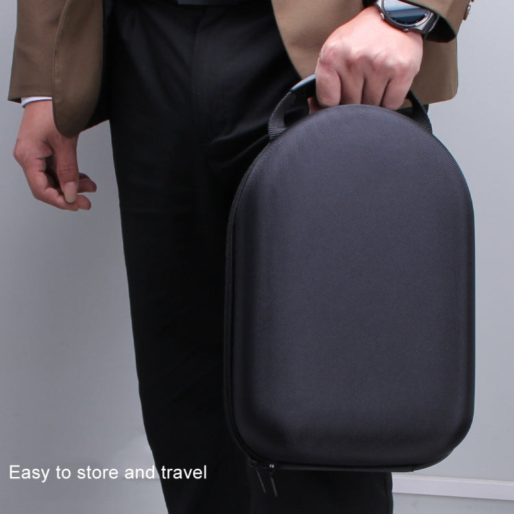 For Apple Vision Pro Storage Bag VR Headwear EVA Portable Hard Case(Cloth Pattern Black) by buy2fix
