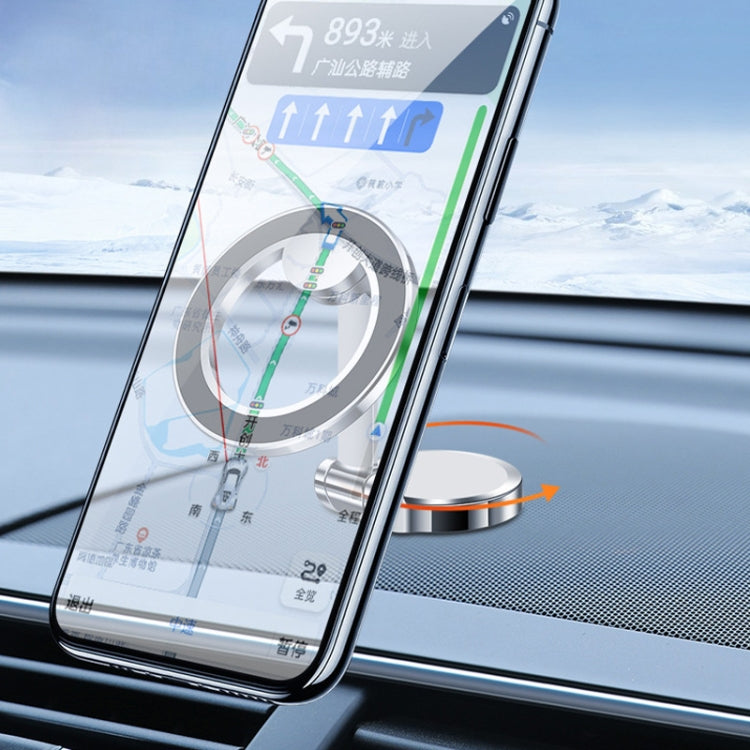 Zinc Alloy Car Screen Magnetic Mobile Phone Holder(Silver) by buy2fix